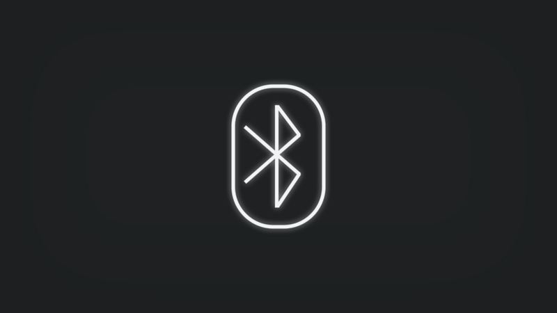 Kontrollleuchte mit Bluetooth Symbol leuchtet weiss