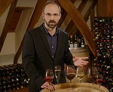Stephane Sanchez shows how to serve wine