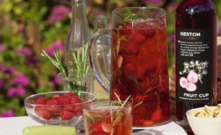 A summer table laid with drinks