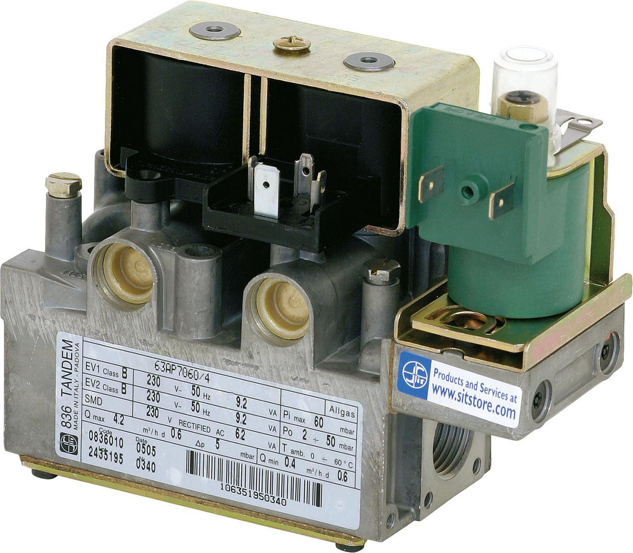 Gaskombiventil SIT 830 Tandem Für Wolf - Inklusive Zündgasleitung 8750021