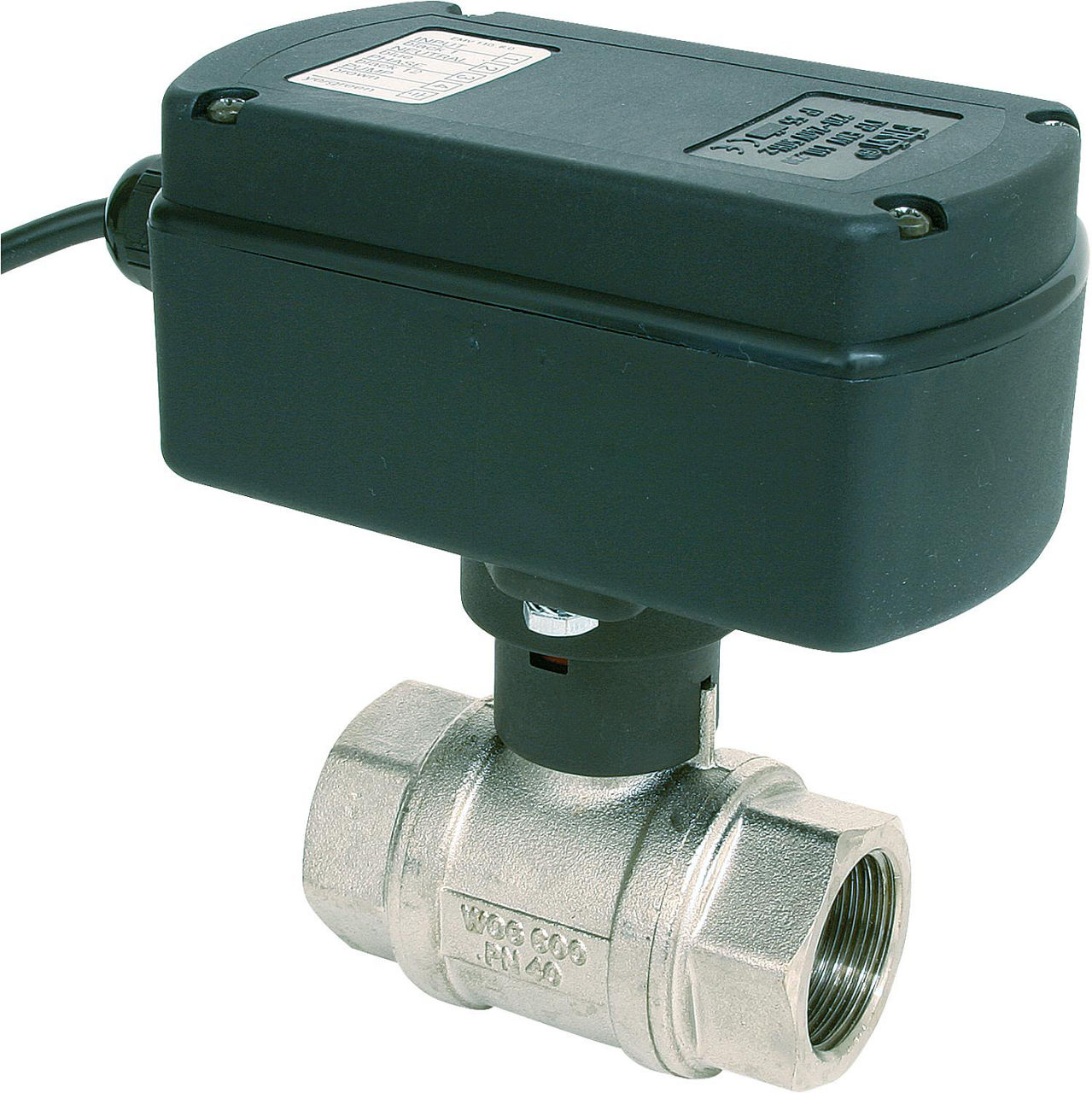 Produktbild von Motorisierter Kugelhahn 220V DN50 G2 – 2-Wege, 3-Draht, 2-Punkt-Steuerung Aus Messing Für Wasser, Luft & Öl, Mit 304 Edelstahlspindel