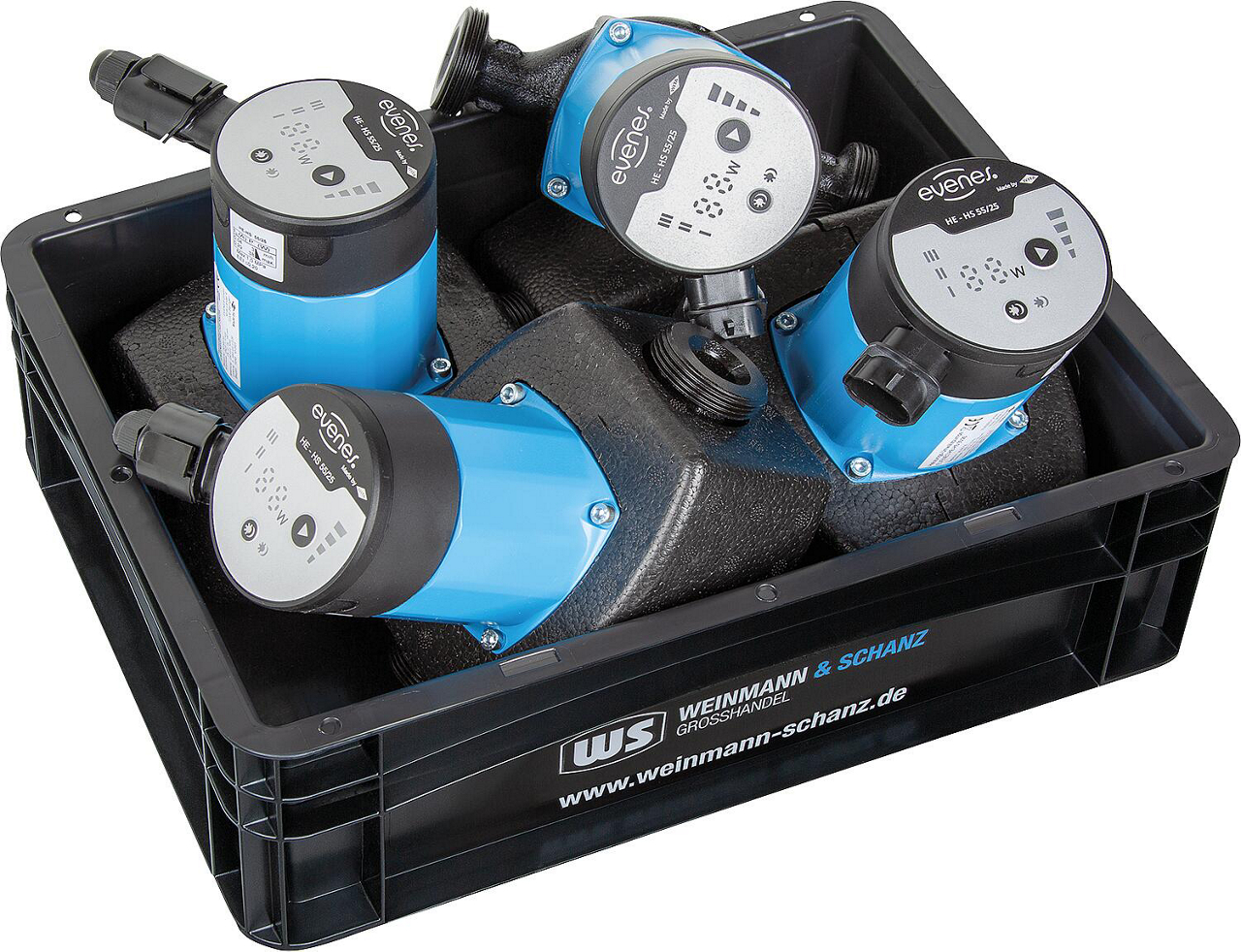 EVENES HE-HS Heizungsumwälzpumpe - Einbaulänge 180 Mm, 4m Förderhöhe, Energiesparend