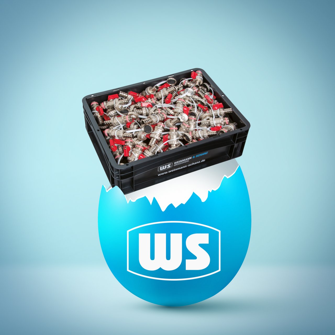 Vorteilspaket 50x KFE Kugelhahn + gratis WS Box