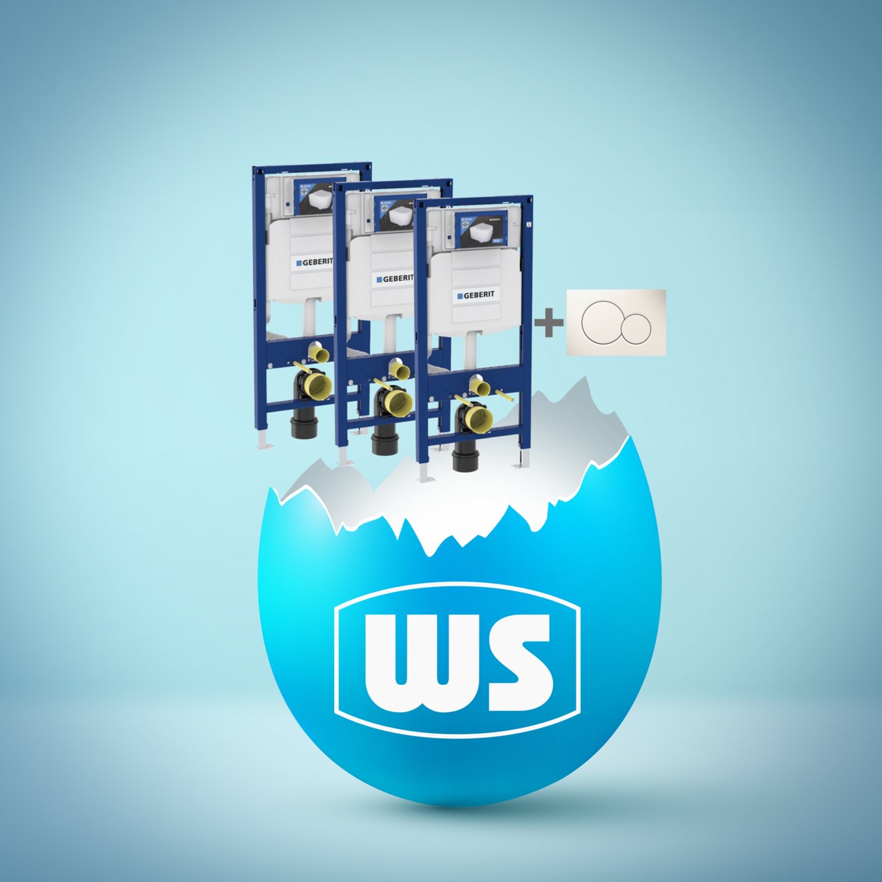 Voordelenpakket: 3 x Geberit Duofix voor wand-wc