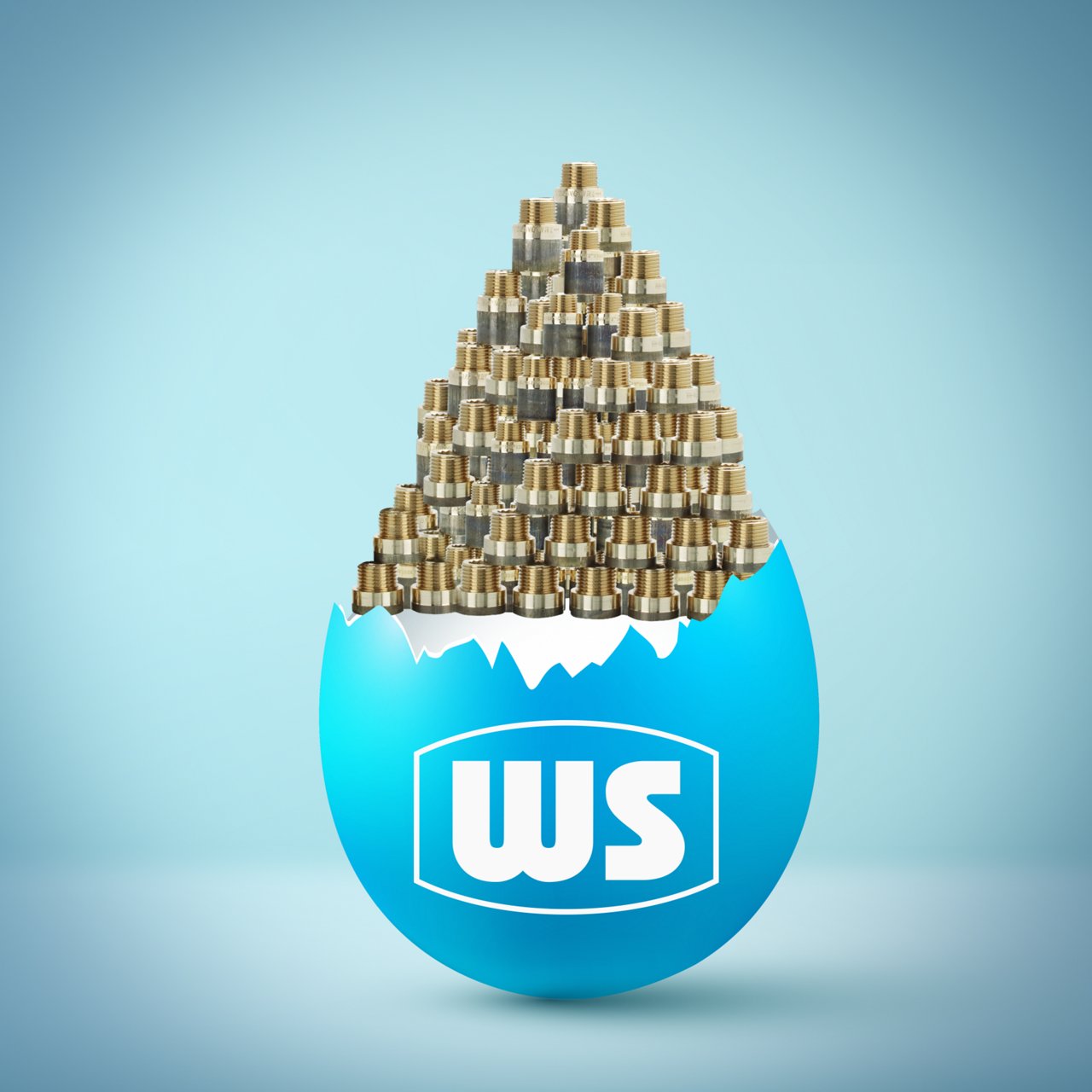 Rotguss-Hahnverlängerungspaket 100-teilig