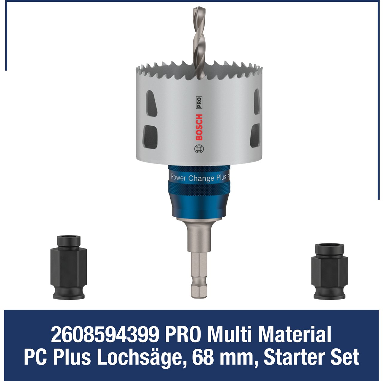 Pro MMulti Material PC plus Lochsäge, 68 mm, Starter Set