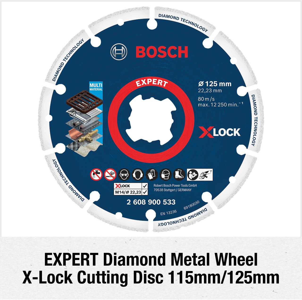 Expert Diamond Metal Wheel X-Lock Cutting Disc