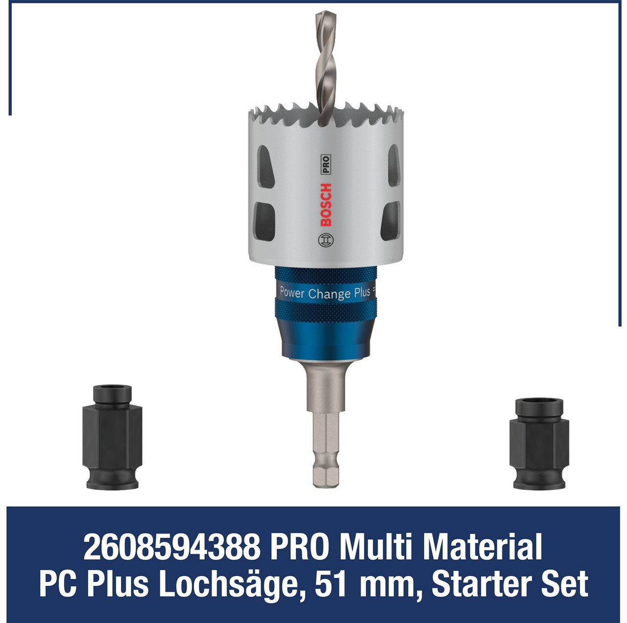 Pro Multi Material PC Plus Lochsäge, 51 mm, Starter Set