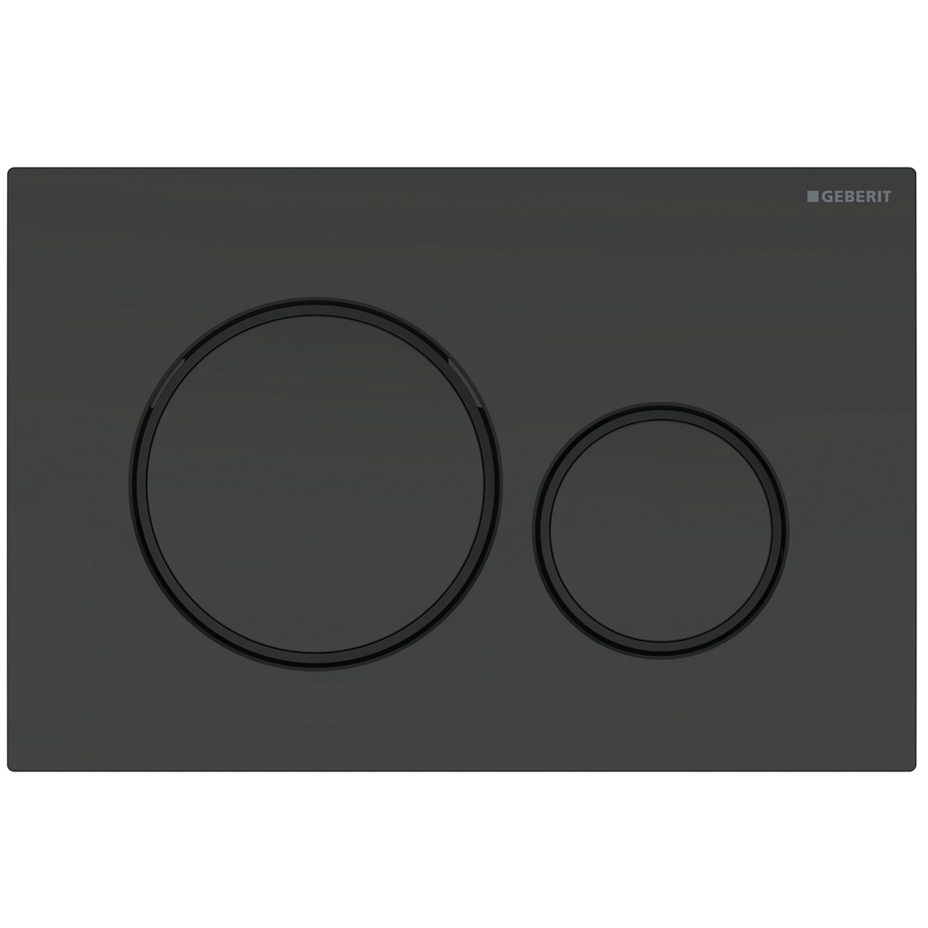 Sigma 20 flush plate black matt