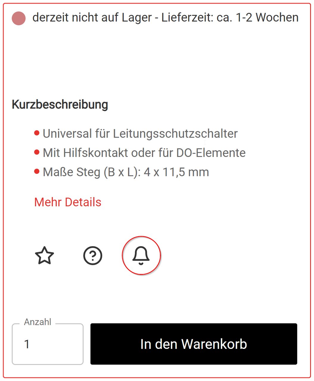 E-Mail Benachrichtigung