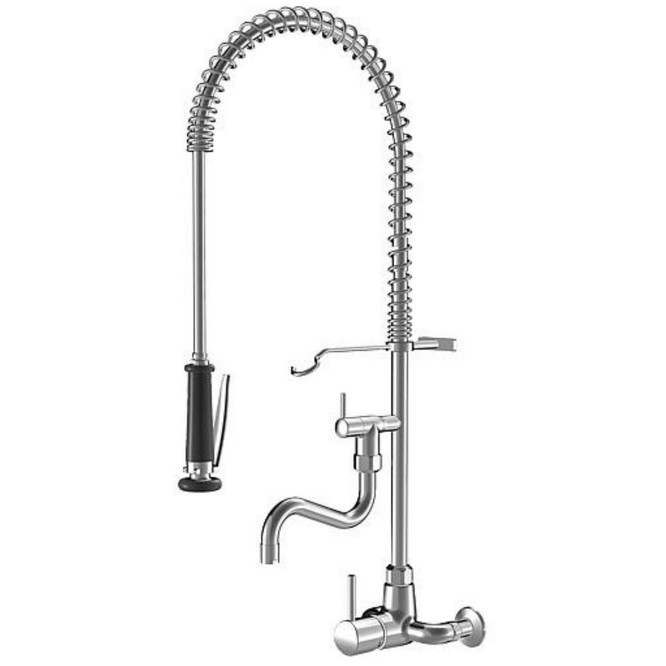 Mitigeur d’évier monocommande KWC Gastro avec spray vaisselle