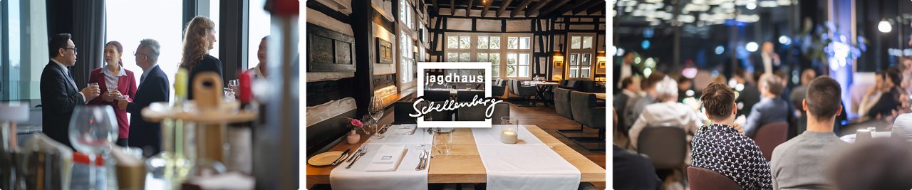 Banner Jagdhaus Schellenberg and SHK fair Essen