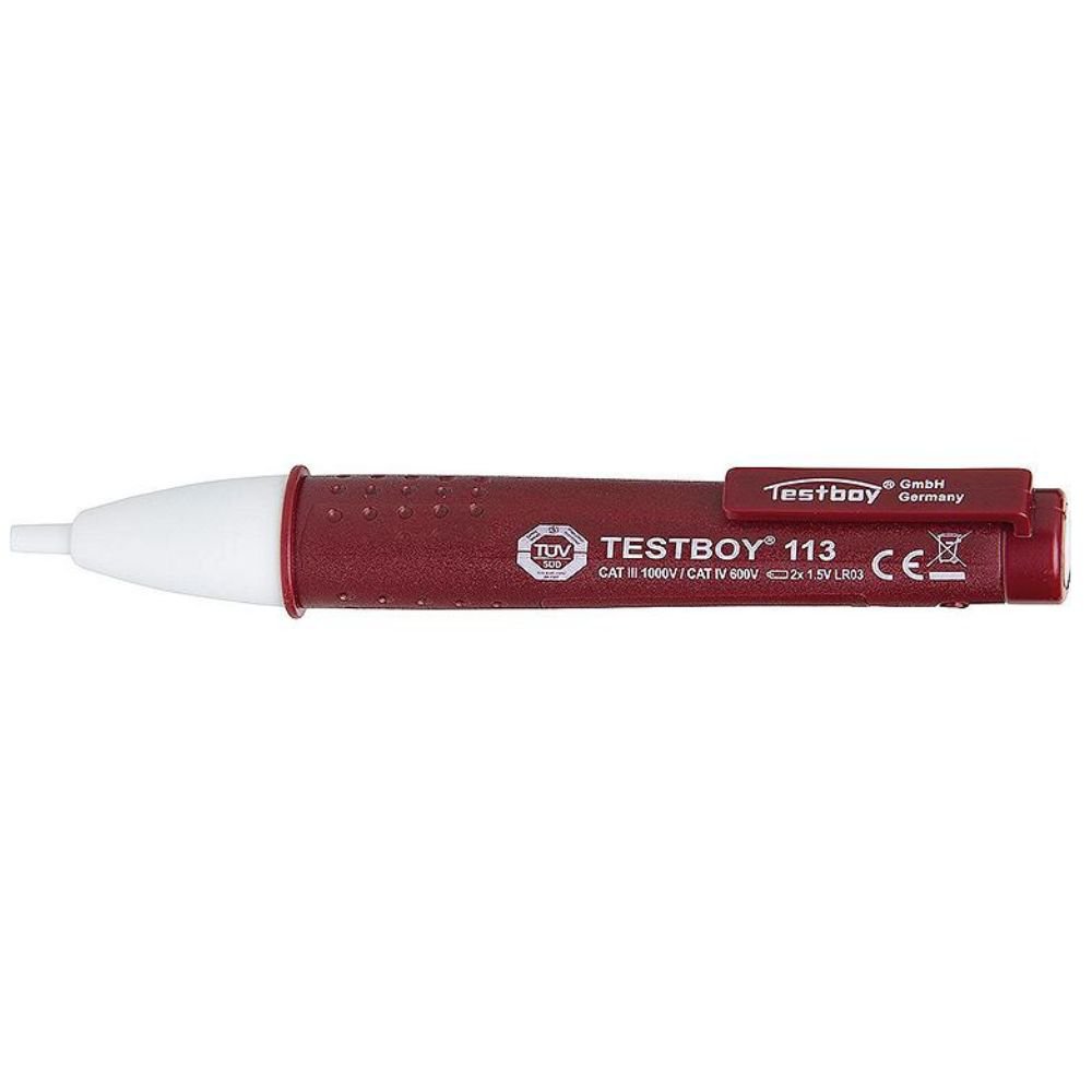 Testboy 113 berührungsloser Netzspannungs-Detektor 12V-1000V AC mit LED-Taschenlampe