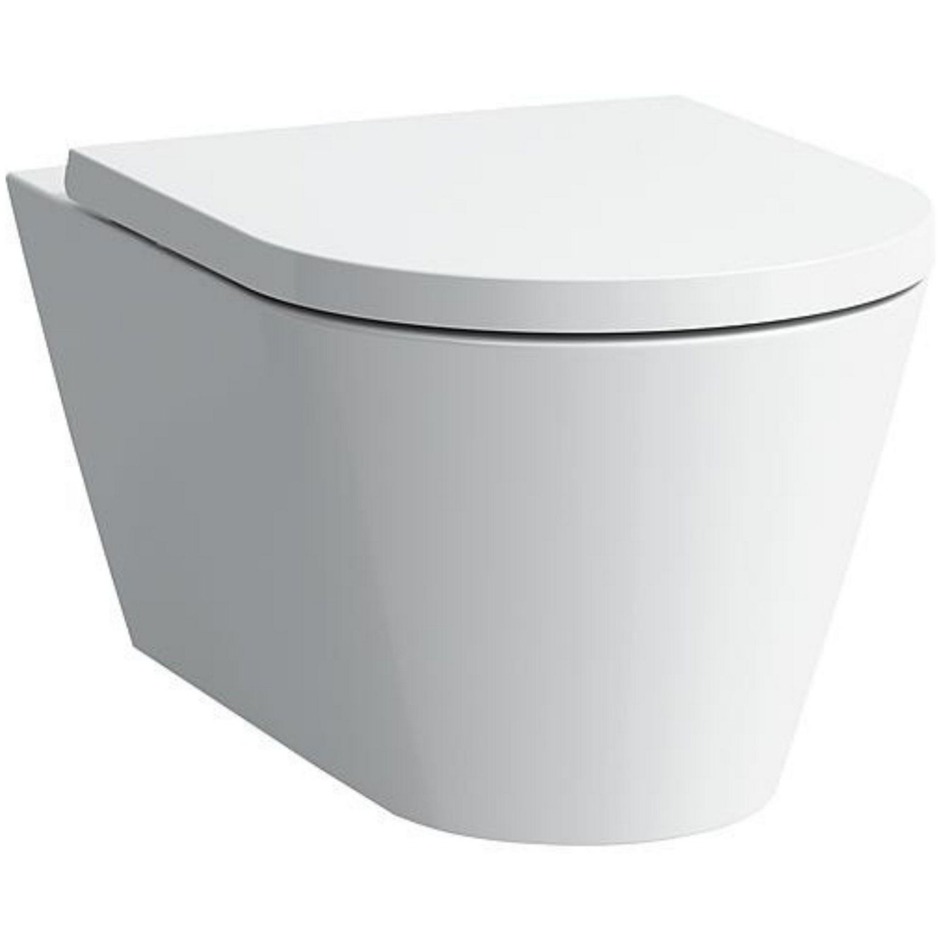 Aan de muur gemonteerde washdown toiletrun Kartell randloos