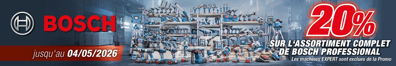 Promo Bosch 20% jusqu´au 04/05/2026