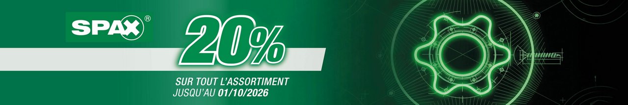 -20% sur les fixations professionnelles à saisir maintenant !
