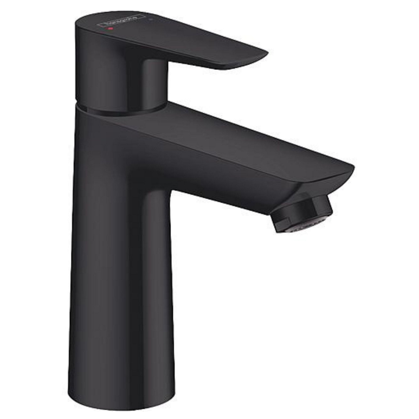 Wastafelmengkraan Hansgrohe 110 Talis E voorsprong 112 mm mat zwart