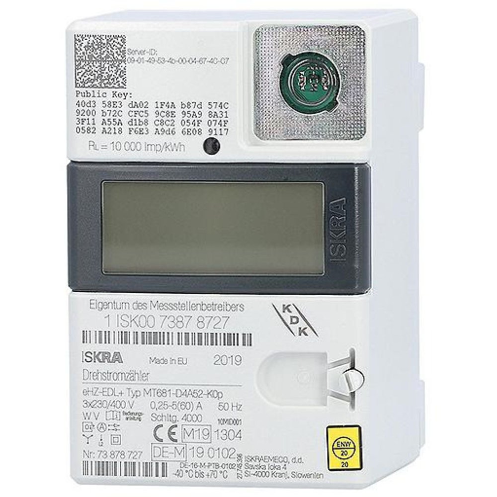 eHZ Drehstromzähler 240560D MID 3x230V/400V, 50Hz