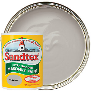 Sandtex Ultra Smooth Masonry Paint - Plymouth Grey 5L
