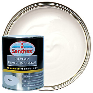 Sandtex 10 Year Primer Undercoat Paint - White 750ml