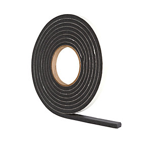 Wickes Extra Thick Draught Seal Black - 3.5m