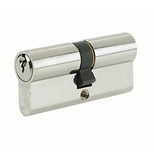 Image of Yale P-ED3540-SNP Euro Profile Cylinder Lock - Nickel 35 x 10 x 40mm
