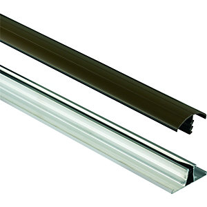 Wickes Universal Glazing Bar for Polycarbonate Sheets - Brown 3m