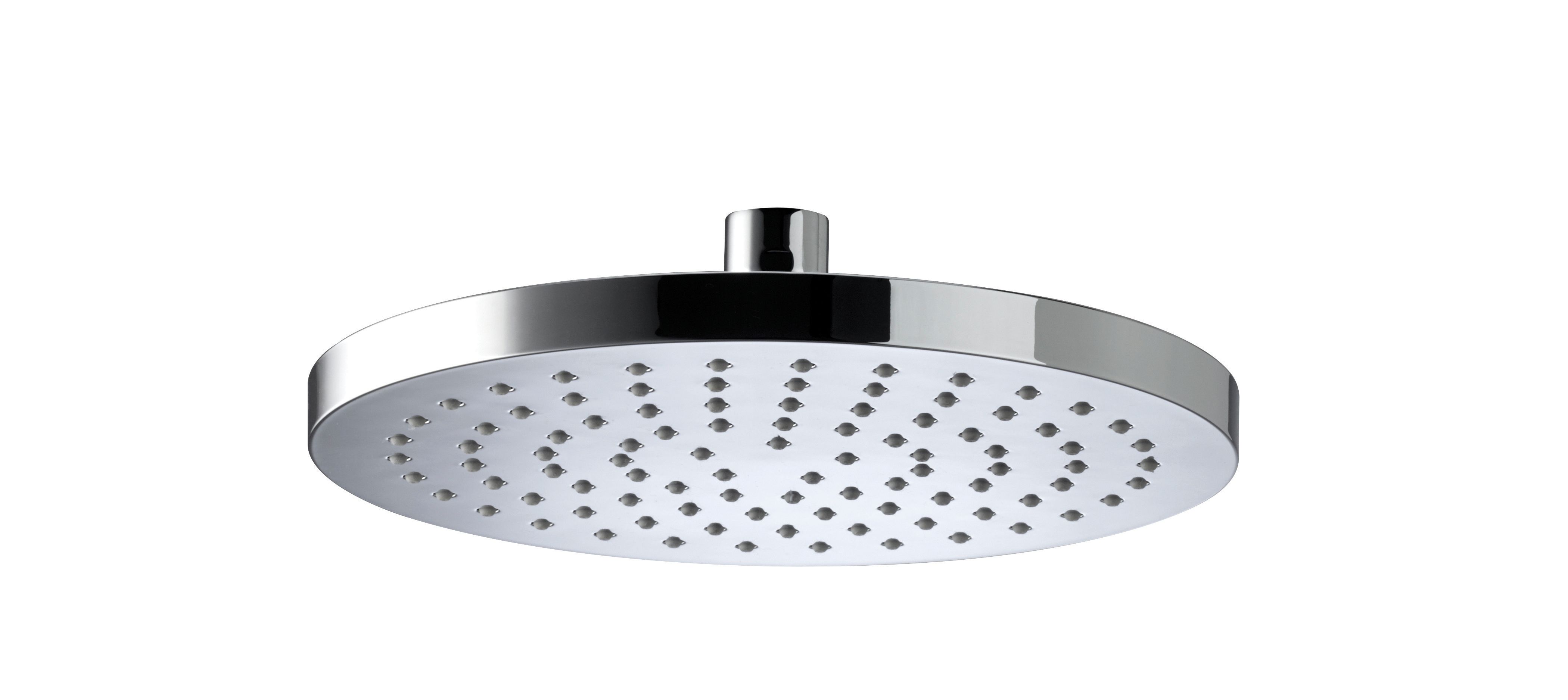 Bristan Round Wall Mounted Chrome Shower Head & Arm - 200mm