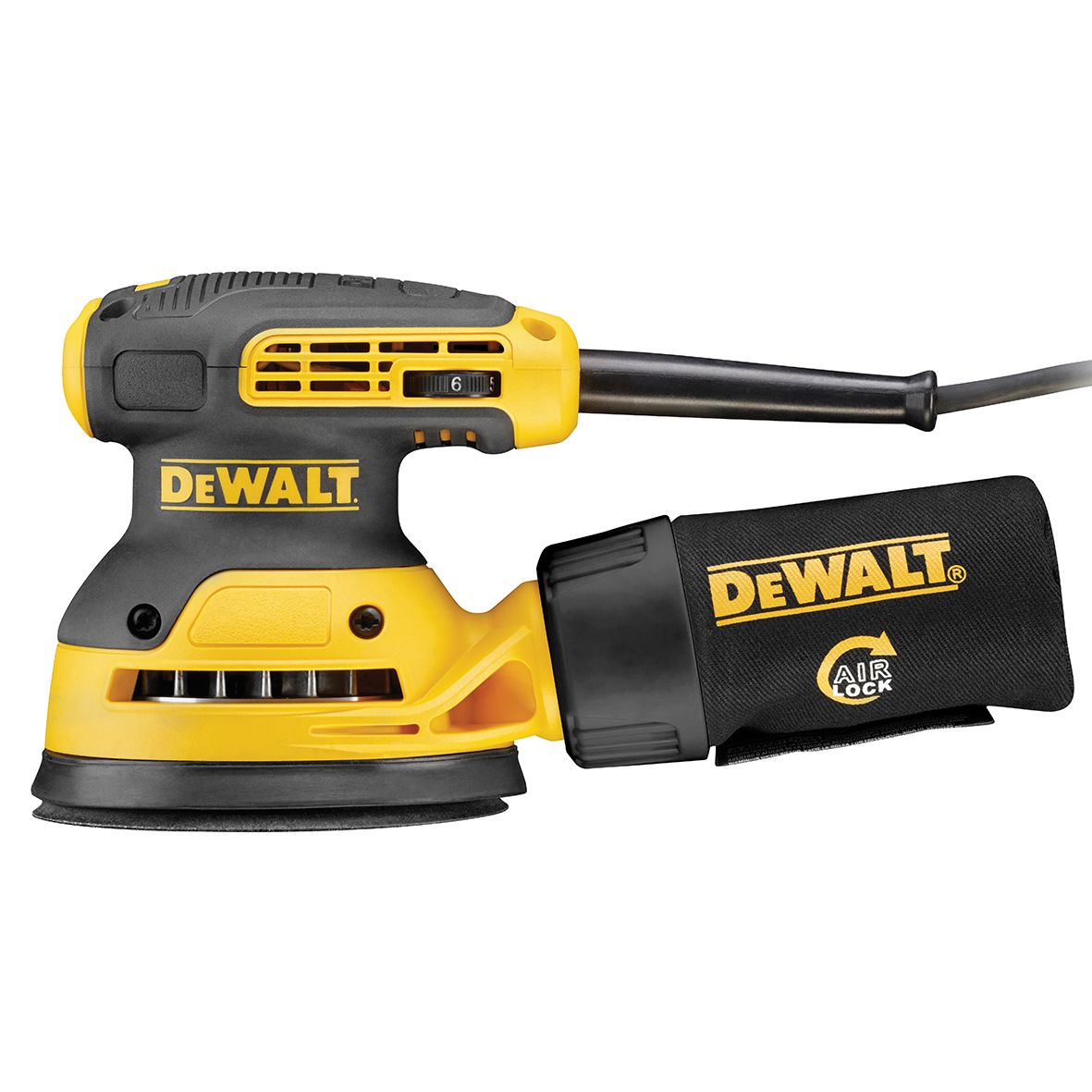 DEWALT DWE6423-GB 125mm Corded Random Orbital Sander 230V - 280W