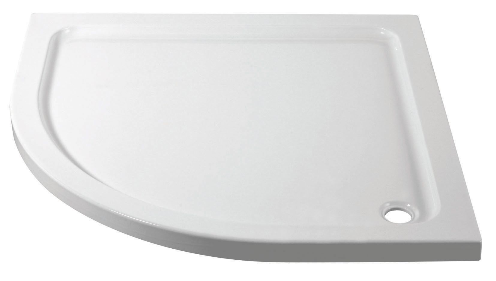 Wickes 45mm Quadrant Cast Stone Shower Tray - 800mm