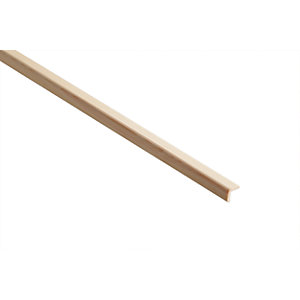 Wickes Pine Round Edge Angle Moulding - 20mm x 20mm x 2.4m