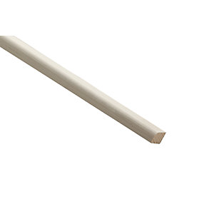 Wickes Primed White Glass Bead Moulding - 10mm x 15mm x 2.4m