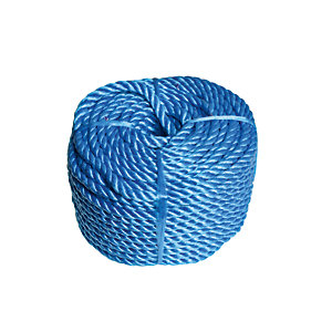 Image of Wickes Blue 8mm Multi-fuctional Polypropylene Rope Length 30m