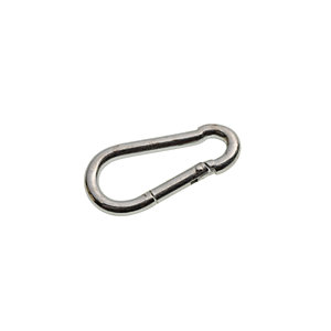 Image of Wickes Bright Zinc Plated Carbine Hook 5mm Pack 2