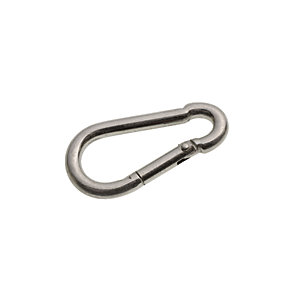 Wickes Bright Zinc Plated Carbine Hook 6mm Pack 2