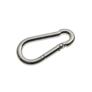 Image of Wickes Bright Zinc Plated Carbine Hook 8mm Pack 2