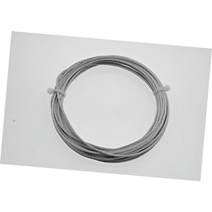 Image of Wickes Galvanised Steel Wire Rope 3mm x 10m
