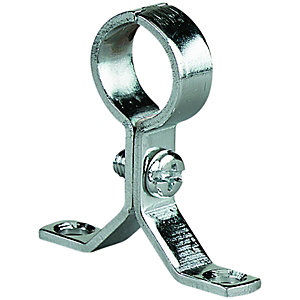 Primaflow Chrome Effect Stand Off Pipe Clips - 15mm Pack Of 2