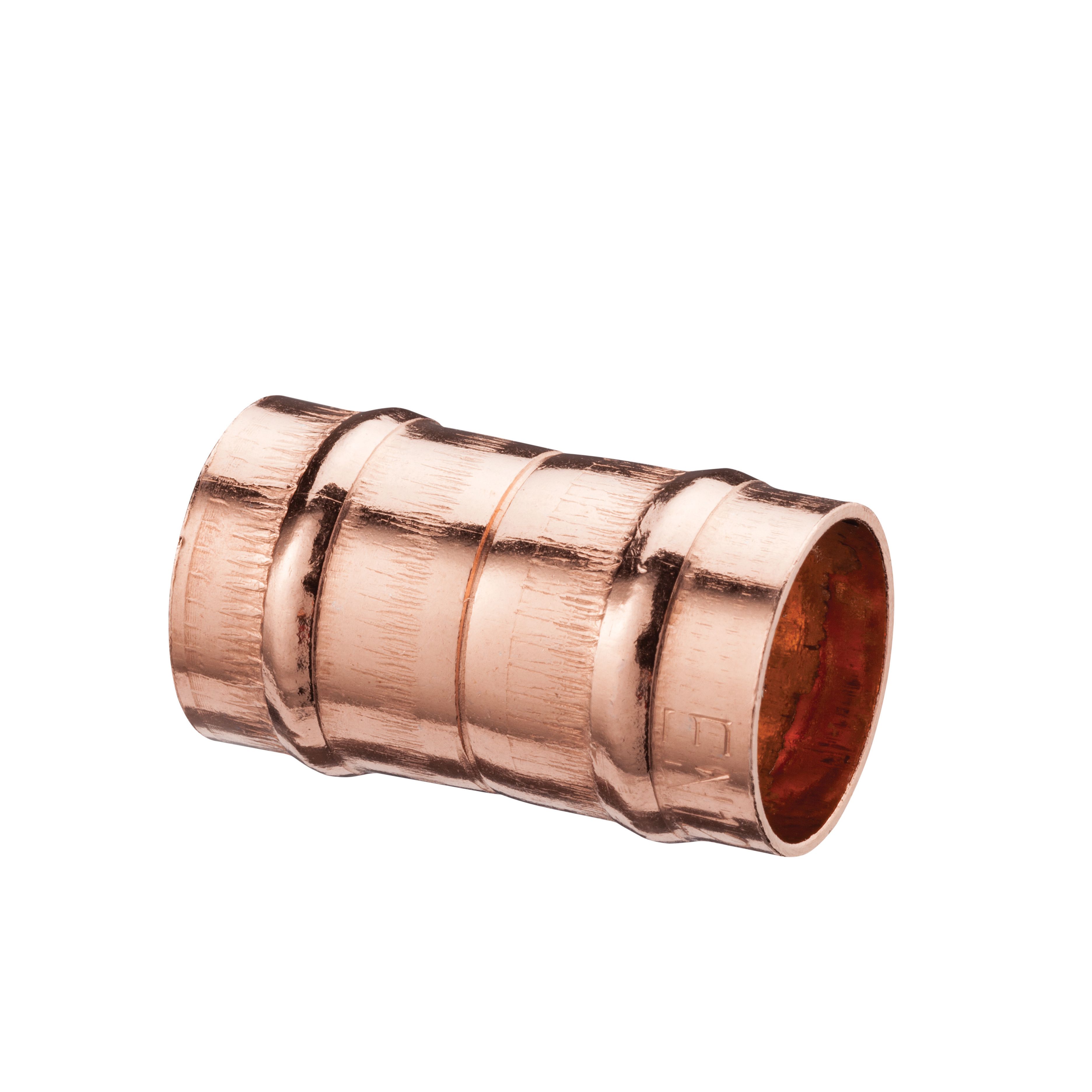 Primaflow Copper Solder Ring Straight Coupling - 22mm Pack Of 2