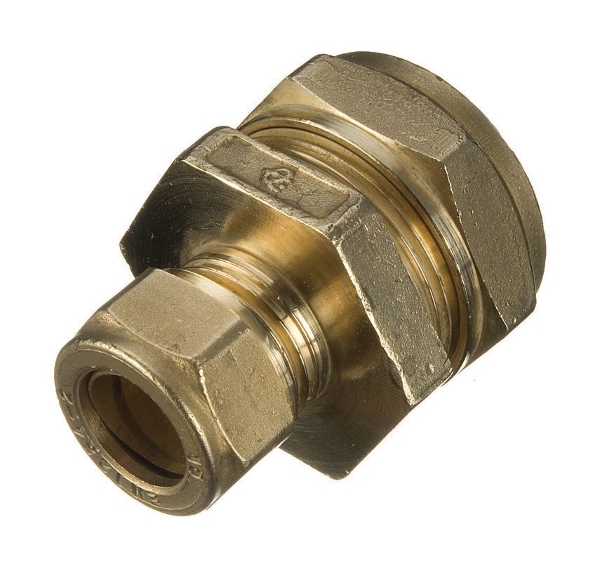 Primaflow Brass Compression Reducer Coupling - 15 X 10mm Pack Of 2