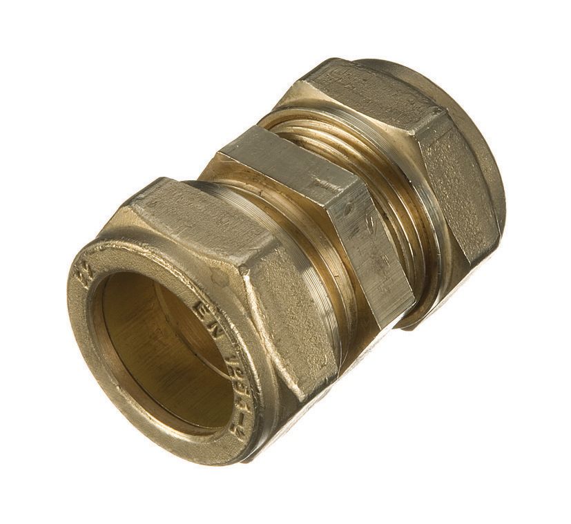 Primaflow Brass Compression Straight Coupling - 8mm