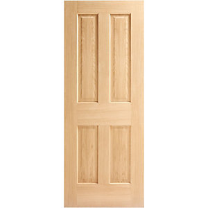 Wickes Cobham Oak Veneer 4 Panel Internal Door - 1981 x 686mm