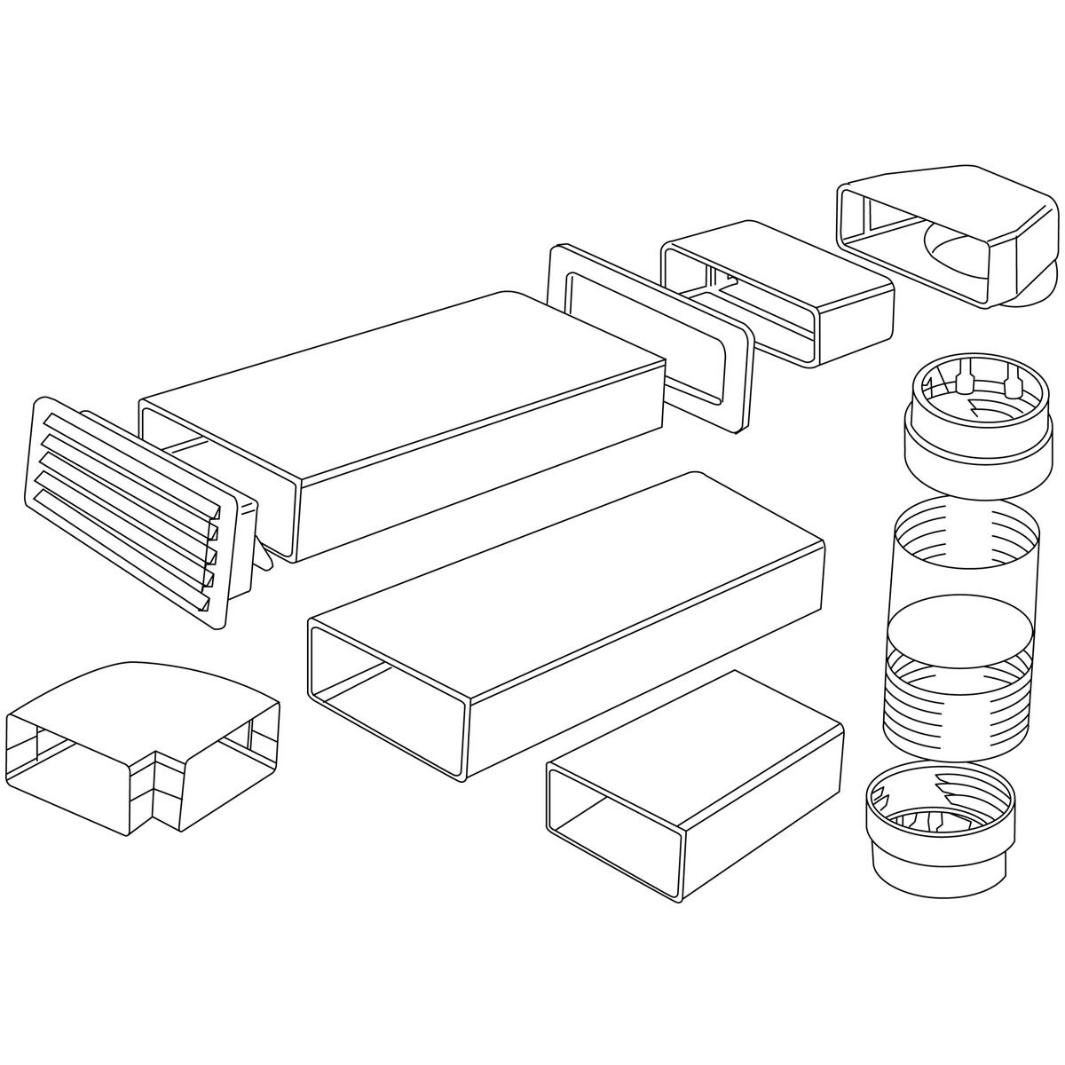 Electrolux CDK6FR Rigid Ducting Kit - 150mm