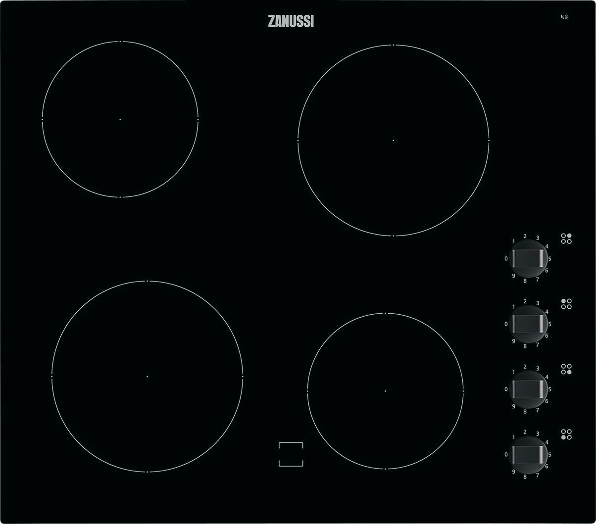 Zanussi 59cm Ceramic Hob Black Z6114IOK