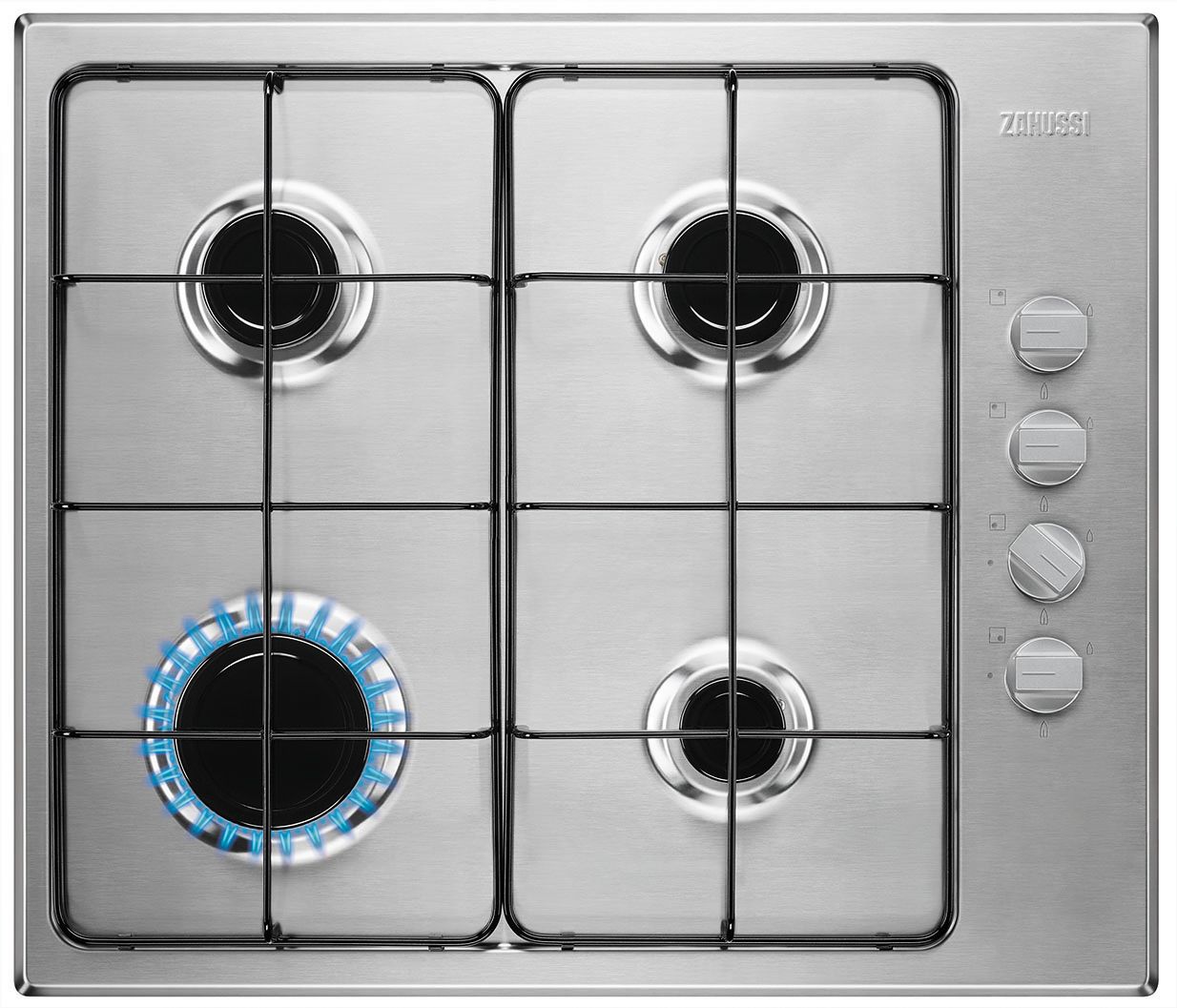 Zanussi 58cm Gas Hob Stainless Steel ZGH62414XS