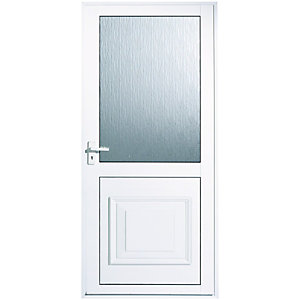 Euramax Tyne Right Hand Hung White Glazed Aluminium Door - 1981 x 762mm