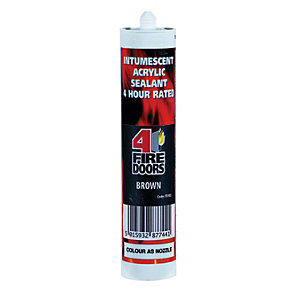 4FireDoors Intumescent & Acoustic Acrylic Sealant - Brown 310ml