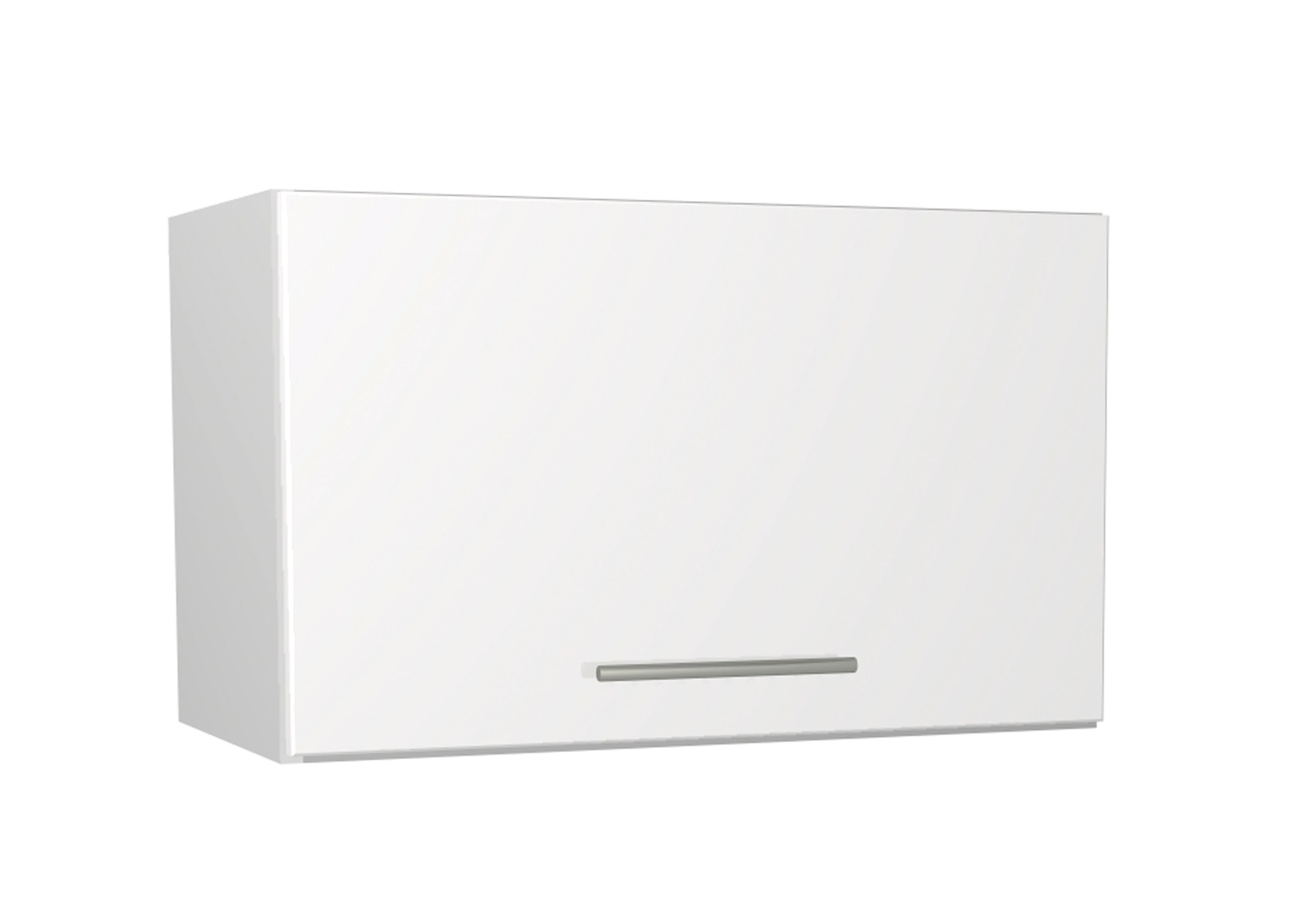 Wickes Orlando White Gloss Slab Narrow Wall Unit - 600mm