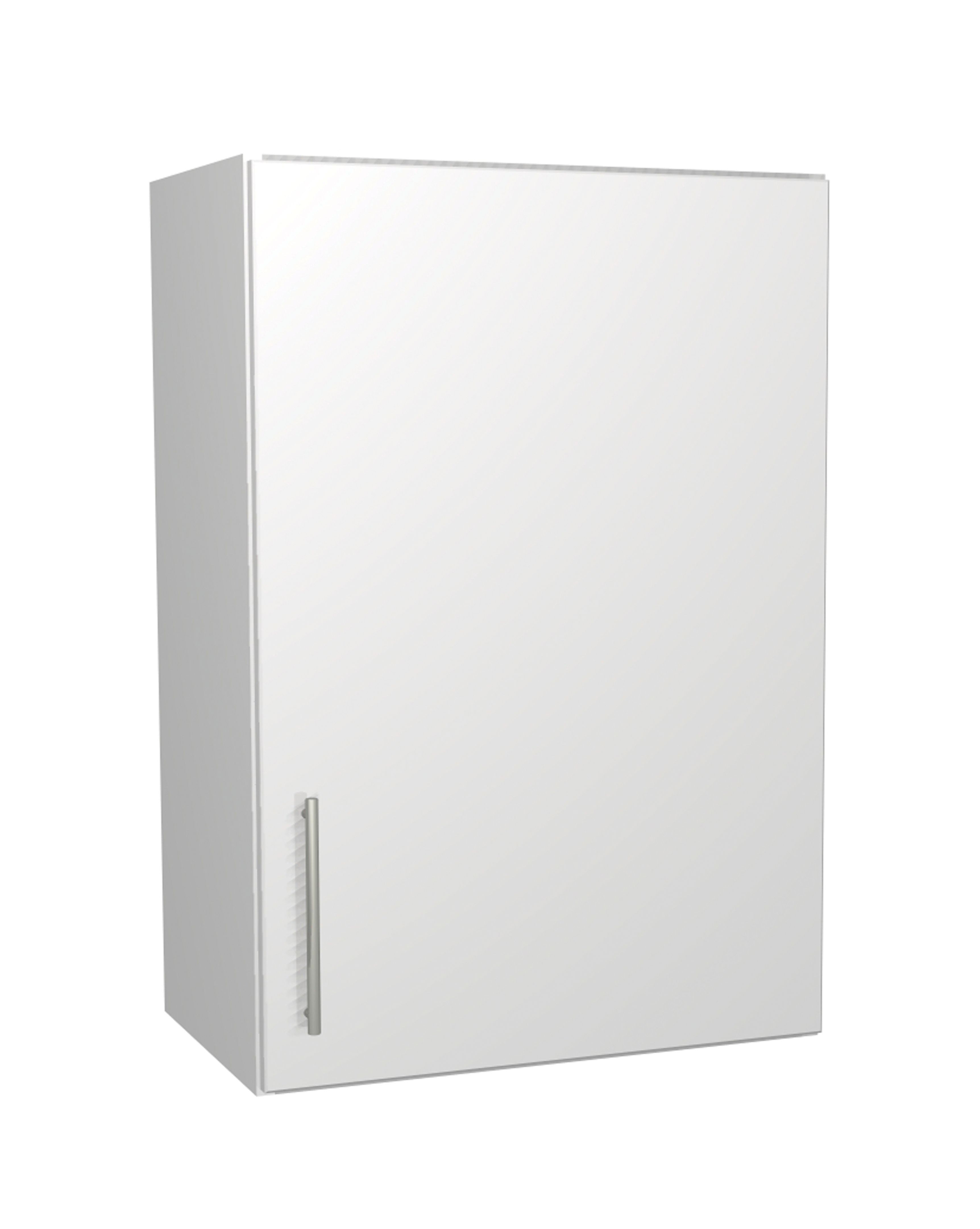 Wickes Orlando White Gloss Slab Wall Unit - 500mm