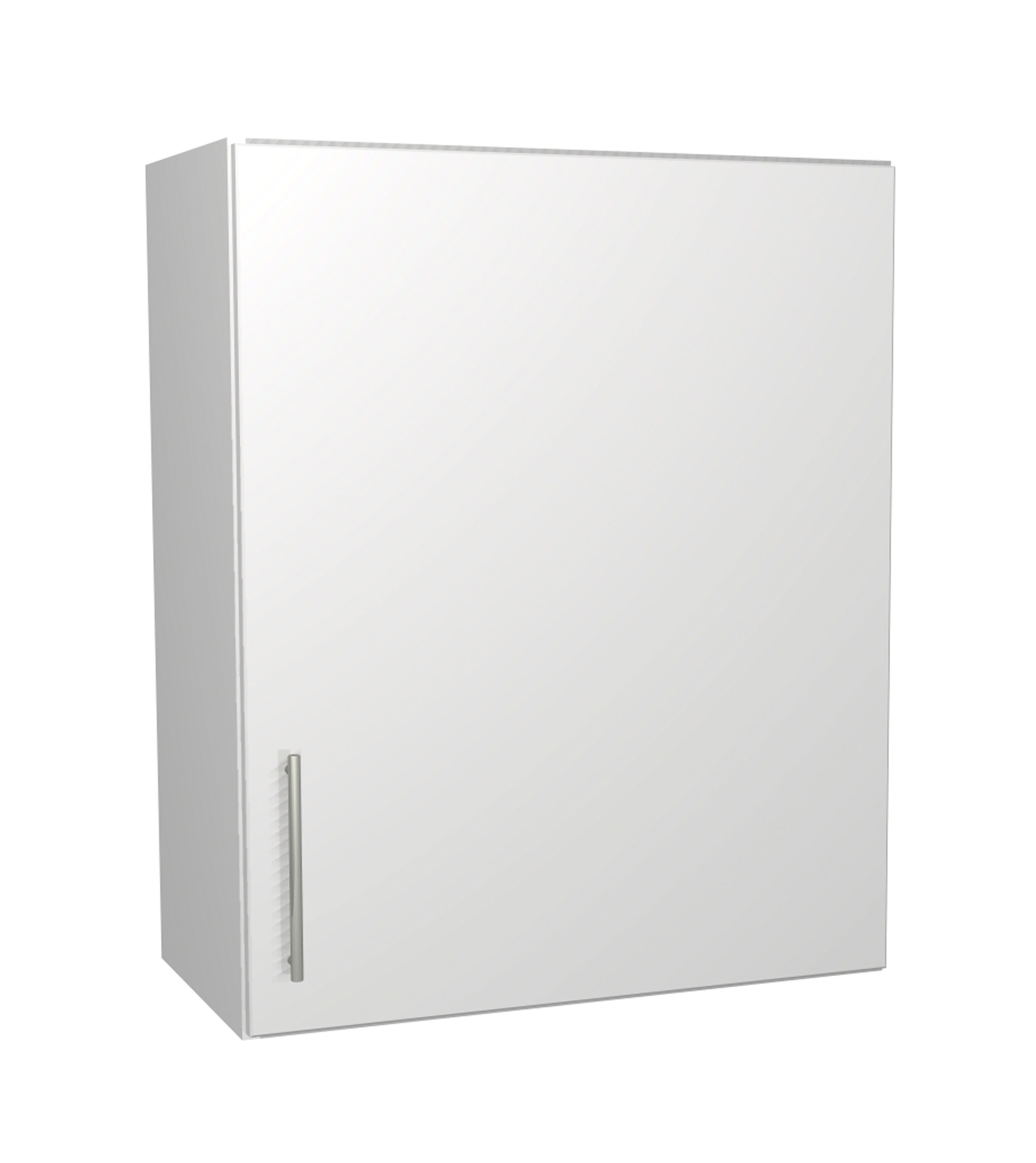 Wickes Orlando White Gloss Slab Wall Unit - 600mm